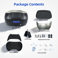 Accessoires pour moto ADV 350, coffre de rangement étanche 50L, coffre arrière pour moto, compatible avec les coffres arrière de la moto Honda ADV350
