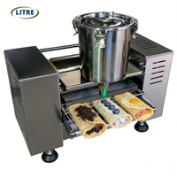 Machine à crêpes efficace 600 pièces/h, diamètre personnalisé 3, 9, 10 pouces, équipement commercial automatique pour la fabrication de crêpes pour usine