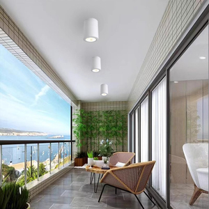 AC110V AC220V Focos de Iluminación Comercial Focos Downlights 7W 12W 18W IP65 Foco descendente Led montado en superficie impermeable - Product Image 5