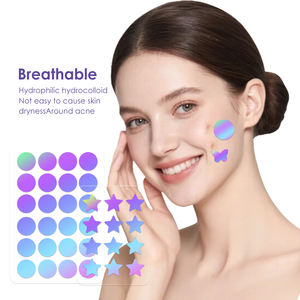 Parches Holográficos Coloridos <span class=keywords><strong>para</strong></span> Granos con Logotipo Personalizado, Orgánicos con Vitamina C y <span class=keywords><strong>Aloe</strong></span>, Parche Facial <span class=keywords><strong>para</strong></span> Imperfecciones, Marca Privada OEM - Product Image 1