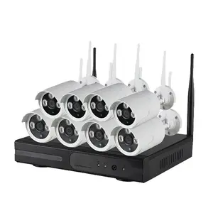 Actualización HD1080P HD 4CH NVR Instalación conveniente P2P con 4 piezas WIFI Cámaras IP Plug and Play Ya emparejado Kits NVR