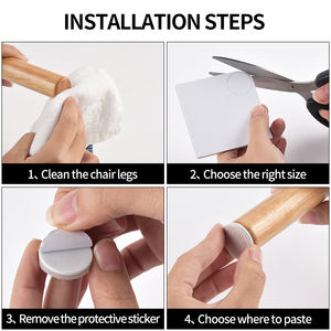 Embout protecteur rond pour meubles, coussinet en feutre, protection des pieds <span class=keywords><strong>de</strong></span> <span class=keywords><strong>chaise</strong></span>, accessoire, 10 unités - Product Image 3