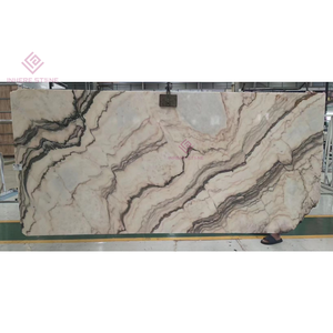 Élégante dalle de vanité en <span class=keywords><strong>marbre</strong></span> rose Statuario Rosso en pierre naturelle avec évier intégré design de salle de bain spa - Product Image 2