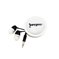 Écouteurs filaires personnalisés en silicone, écologiques, originaux, mini, mignons, pour le gaming, avec enrouleur de câble – Offre promotionnelle