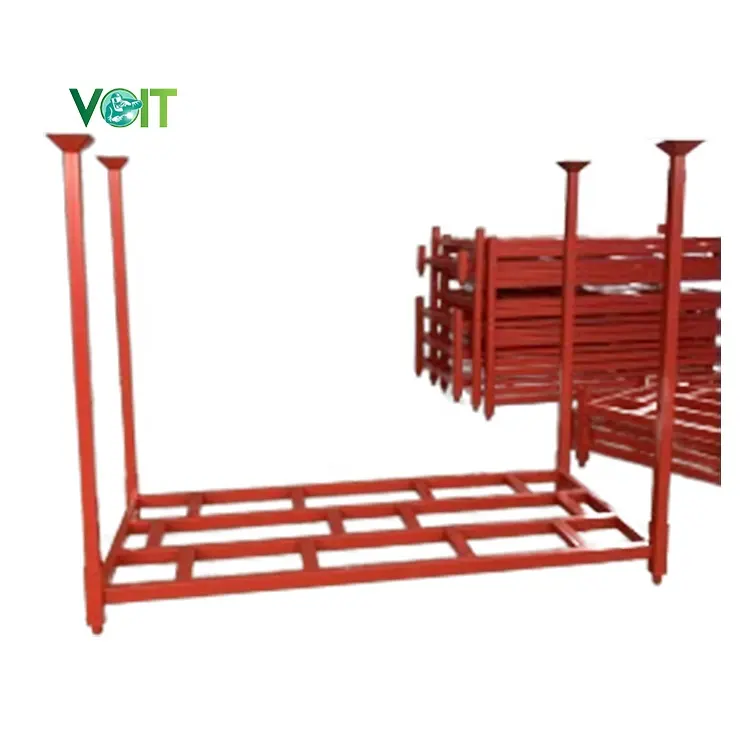 Tùy chỉnh bền giao thông vận tải có thể tháo rời lốp lưu trữ kim loại thép Pallet cho lốp xe