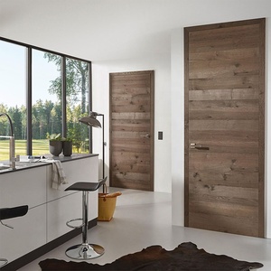 Usi De Interior Cu Furnir Natural Stejar europeo Cu <span class=keywords><strong>Toc</strong></span> Vopsit Alb Rama De Lemn Masiv - Product Image 1