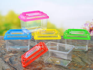 Balık tankı plastik Goldfish kaplumbağa yetiştiriciliği tankı sürüngen Habitat Pet saklama kutusu balık tankı süsler - Product Image 5