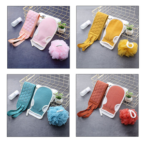 Groothandel 3Pc Skin Spa Massage Body Scrub Bad Handschoen Turkse Exfoliërende Set Terug Scrubber En Bad Mitts - Product Image 6