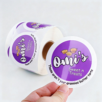 Rouleau personnalisé d'étiquettes rondes en feuille d'or imperméables à l'eau, impression d'autocollants de logo de produit d'entreprise personnalisés pour étiquette d'emballage