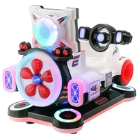 Offre Spéciale électrique balançoire voiture Machine enfants à pièces à bascule avion bulle soufflant amusement tour anglais langue 1