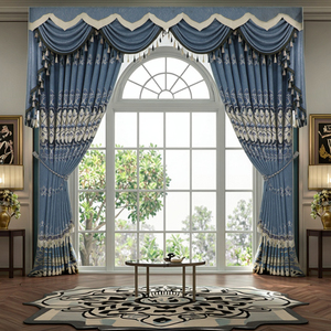 Stile turco ricamato tessuto di lusso <span class=keywords><strong>soggiorno</strong></span> <span class=keywords><strong>tende</strong></span> di pizzo di colore grigio Royal Home Grommet intrecciato <span class=keywords><strong>per</strong></span> Hotel fornito cina - Product Image 3