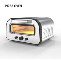 Four à pizza électrique Storman avec friteuse à air, contrôle de température tactile, double panier de 12 pouces, usage domestique, en acier inoxydable, économe en énergie