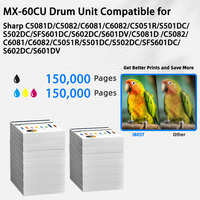 IBEST Drum ünitesi uyumlu keskin MX60CU MX-60CU renkli davul kartuşu uyumlu keskin C5081D C5082 Compatible 81 Sharp 82 C5051R S501DC