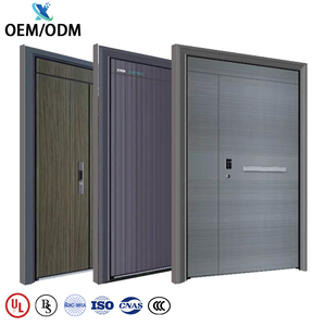 Usine Vente intelligence Design Moderne Métal Inoxydable <span class=keywords><strong>Entrée</strong></span> Avant Extérieur Blindés Sécurité Incendie Portes en Acier pour Maisons - Product Image 3