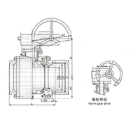 Válvula de Bola Manual de Acero Inoxidable Carp Journey QD47/QD647/QD947F/H DN50-DN700 para la Industria Química del Carbón/Energía de Alta Presión