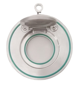 Installation horizontale et verticale CF8 H74W DN40-DN300 DIN PN16 <span class=keywords><strong>plaquette</strong></span> <span class=keywords><strong>disque</strong></span> unique plaque circulaire clapet anti-retour à feuilles minces - Product Image 3