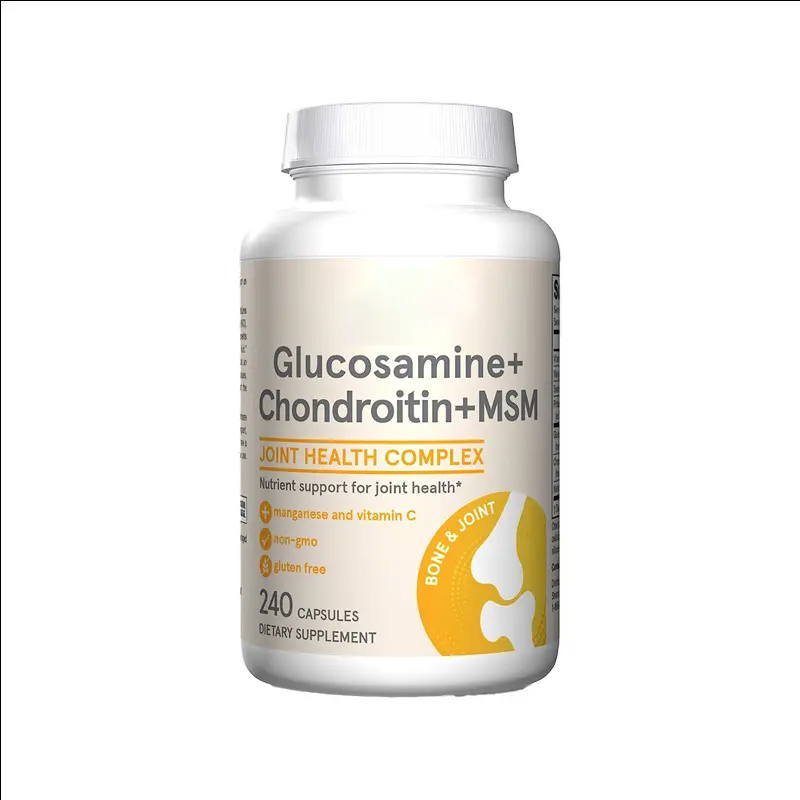 Глюкозамин хондроитн & MSM содержит витамин С и марганец, комплекс питательных веществ для здоровья суставов