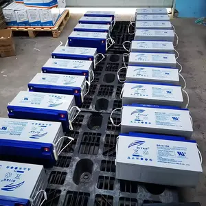 Wholesale Triplex Sealed Construction 12v 200ah Solar Battery Sealed Gel Lead Acid Deep Cycle Batteries