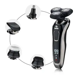 Goede Kwaliteit Waterdichte Man Triple Blade Shaver Usb Oplaadbare Machine Haar Scheerapparaat Trimmer