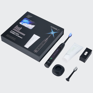 Brosse à dents sonique LED <span class=keywords><strong>sans</strong></span> <span class=keywords><strong>fil</strong></span> de voyage, écologique, étanche IPX7, blanchissante, kit de dentifrice électrique et dentifrice Pap - Product Image 3