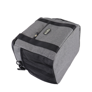 Sac isotherme réutilisable pour le déjeuner avec bandoulière et poignée, logo personnalisé imprimé, sac isotherme portable pour 4 personnes, imperméable, en polyester - Product Image 5