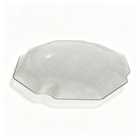 Assiettes en plastique rigide transparentes avec bordure dorée, texturées en relief, pour mariages, banquets, événements et fournitures de fête (vente en gros)