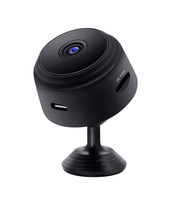 Kamera Cctv inframerah, 1080p cerdas rumah kecil inframerah penglihatan malam Wifi Ip portabel keamanan nirkabel mikro keamanan A9 nirkabel Mini
