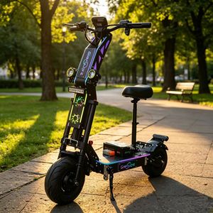 USA Stock G14 72V 35Ah 13inch Electric Scooter RGB Light APP Control Dual Hydraulic Brake Climbing Adult Heavy Duty E Scooter - Product Image 1