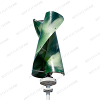 Éolienne à axe vertical compacte 1kW 2kW 3kW personnalisable en couleur pour la production d'énergie domestique autonome
