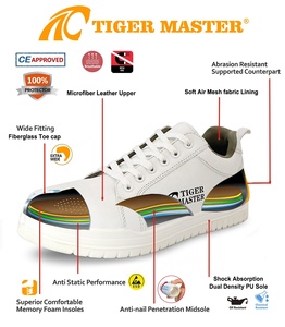 <span class=keywords><strong>Scarpe</strong></span> <span class=keywords><strong>Antinfortunistiche</strong></span> da Chef Tiger Master in Microfibra Bianca, con Punta in Fibra di Vetro Antiurto e Antiperforazione, Leggere, per Cucina - Product Image 5