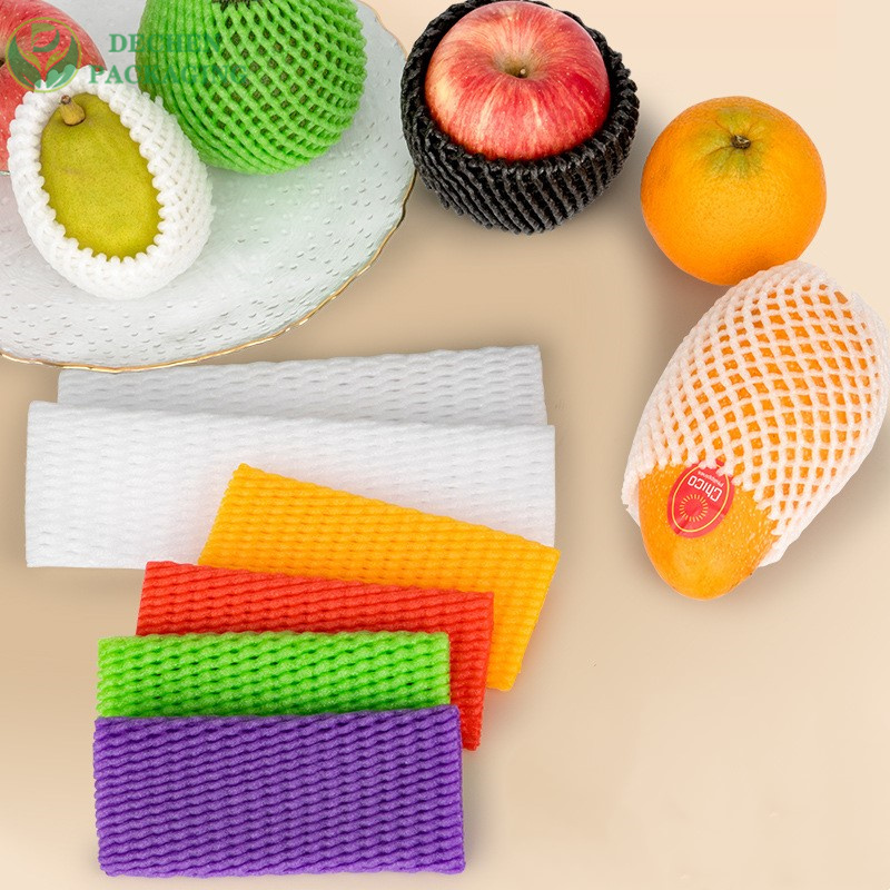 Mousse maille orange enveloppe PE bouteille d'emballage net