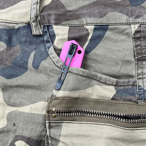 Coltello Pieghevole EMHTiii Personalizzato in G10 D2 Nero Bianco Viola Rosa per Campeggio, Caccia e Attività all'Aperto, Regalo di Natale - Product Image 6