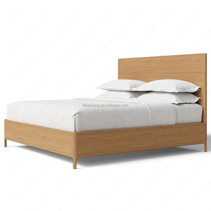 FERLY Letto Moderno di Lusso con Struttura in Legno Massello, Design Confortevole e Morbido, Dimensioni Matrimoniale o Queen, Mobili per Camera da Letto in Legno di Quercia - Product Image 2