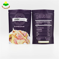 Sachet Doypack Mat Imperméable Sans BPA de Qualité Alimentaire avec Fermeture Zip Refermable pour Pâtisseries, Snacks, Croustilles, Impression Personnalisée