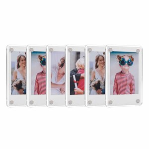 NOVISON 2.36 X 3.54 Inch Acrylic Fridge Magnetic <b>Frame</b> UV Printed <b>Double</b> Sided <b>Photo</b> Refrigerator Picture Display <b>Frame</b> - Product Image 1