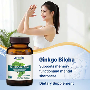 Suplemen Otak Herbal Ginkgo Biloba Himalaya OEM untuk Dukungan Fokus dan Daya Ingat Dewasa - Vegan Bebas Gluten 120mg <span class=keywords><strong>60</strong></span> Kapsul - Product Image 4