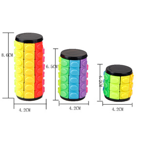3D đầy màu sắc trêu ghẹo não Fidget cảm giác ngón tay ma thuật tháp khối thông minh Đồ chơi xoay và trượt khối câu đố - Product Image 2