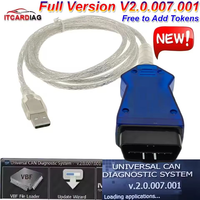 Versión completa V2.0.007.001 para PCM BCMII GEM by CAN BUS licencia completa VS VCM2 UCDS Pro + para Mazda para Ford UCDS herramienta de diagnóstico