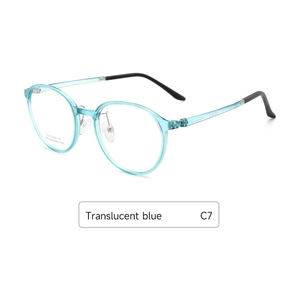 Óculos <span class=keywords><strong>Ultem</strong></span> com Armação Redonda, Contorno Suave e Textura Refinada para Combinação Diária Sem Esforço - Product Image 5