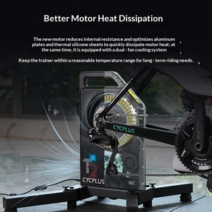 [Choix des équipes] Plateforme d'entraînement de cyclisme d'intérieur CYCPLUS T2 Smart Direct-Drive Trainer pour cassette 12 vitesses – Édition <span class=keywords><strong>été</strong></span> - Product Image 3