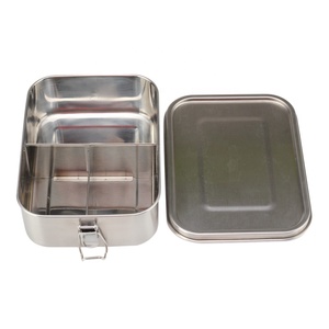 Stainless Steel <b>Lunch</b> Boxes Set 3 Dishwasher Safe Snack Container Lids 304 Condiments Bento <b>Box</b> <b>for</b> <b>Kids</b> Adults - Product Image 4