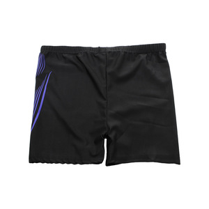 Maillot de bain à séchage rapide pour hommes, couleur unie, noir, élastique, confortable pour la natation, la plage, les sports nautiques - Product Image 2