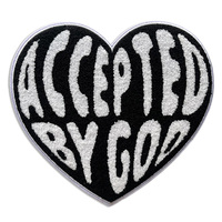 Patch en chenille personnalisé en forme de cœur avec logo, thermocollant/coudable, idéal pour vêtements, chapeaux et jeans