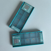 AXMT060204R-EM Taegutec Asli Buatan China, Pisau Bubut CNC Eksternal, Sisipan Tungsten Carbide dengan Lapisan CVD, Model HRC45-60