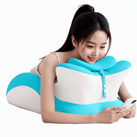 Oreiller ergonomique moderne en mousse à mémoire de forme à face plate pour le soutien du cou, idéal pour les dormeurs sur le ventre, pour les couples, avec logo personnalisé