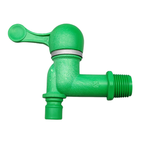 โรงงานผลิตก๊อกน้ำห้องน้ำพลาสติก ABS สีเขียว DN15 ราคาถูก รับผลิตแบบ OEM - Product Image 1