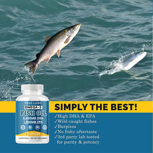 Aceite de pescado Omega 3 6000mg Cápsulas blandas con máximo EPA DHA Peces capturados en la naturaleza Ayuda a mantener un estado de ánimo saludable y la relajación - Product Image 3