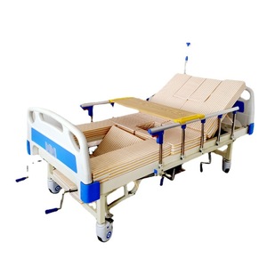 Cama de enfermería manual Wan Renkangyun de acero inoxidable ajustable para ancianos y pacientes, para uso en el hogar. - Product Image 3