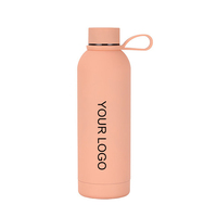 Bouteille d'eau sport isotherme en acier inoxydable à double paroi, avec logo personnalisé, petite ouverture, pour la gym en extérieur et les voyages