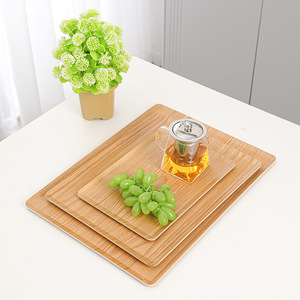Plateau de service rectangulaire en bambou pour usage commercial et restaurant, style japonais, luxe léger - Product Image 3